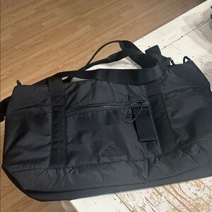 adidas Black Quilted Vest with Subtle Logo Patch